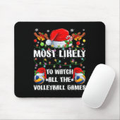 Grappig om al het volleybalspel te zien muismat (Met muis)
