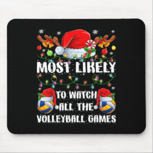 Grappig om al het volleybalspel te zien muismat