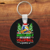 Grappig om al het volleybalspel te zien sleutelhanger (Voorkant)