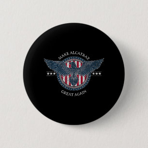 Grappig om Alcatraz weer geweldig te maken Trump U Ronde Button 5,7 Cm