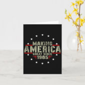 Grappig om Amerika groot te maken sinds 1985 Desig Kaart (Gele Bloem)