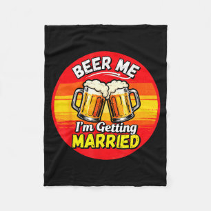 Grappig om bruidegom vrijgezellenfeest voor mannen fleece deken