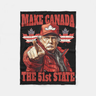 Grappig om Canada 51ste staat te maken Fleece Deken