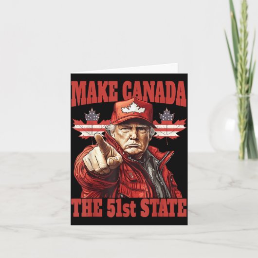 Grappig om Canada 51ste staat te maken Kaart (Voorkant)
