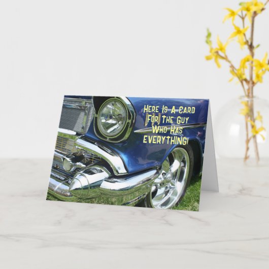 Grappig om de dag... man die alles heeft, Vs 2 Kaart (Gele Bloem)