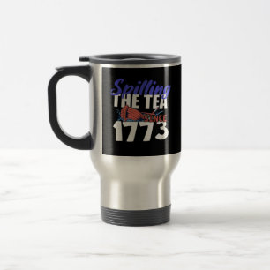 Grappig om de thee te morsen sinds 1773 patriottis reisbeker