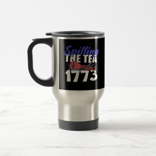 Grappig om de thee te morsen sinds 1773 patriottis reisbeker (Links)