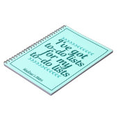 Grappig om een lijst te maken van rendy Blauwgroen Notitieboek (Linkerzijde)