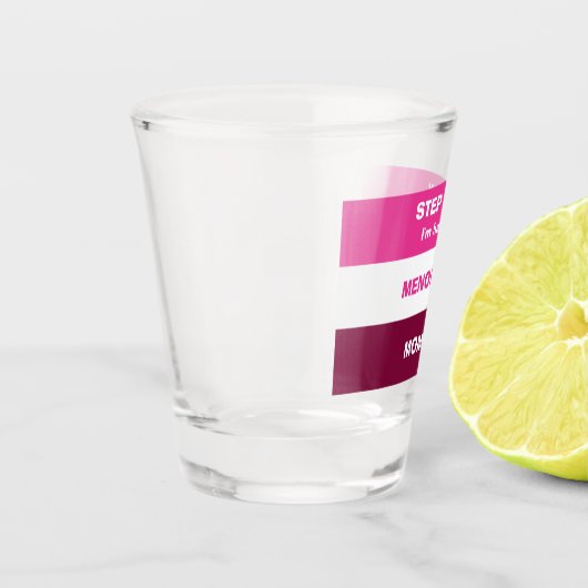 Grappig om een menopauze te hebben shot glas (Links)