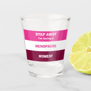Grappig om een menopauze te hebben shot glas