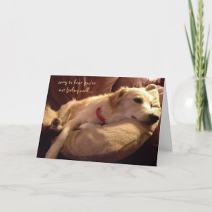 Grappig om goed te gaan, Cute Slapende Dog Dreams Kaart