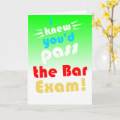 Grappig om het bar examen te halen kaart (Gele Bloem)