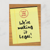 Grappig om het legaal te maken om de datum te bewa aankondigingskaart (Voorkant)