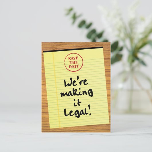 Grappig om het legaal te maken om de datum te bewa aankondigingskaart (Staand voorkant)