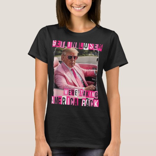 Grappig om in Loser te komen, we nemen Amerika ter T-shirt (Voorkant)