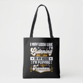 Grappig om in mijn hoofd te horen dat ik mijn trom tote bag (Voorkant)