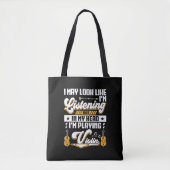 Grappig om in mijn hoofd te horen dat ik viool spe tote bag (Voorkant)