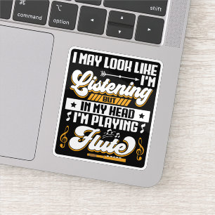 Grappig om in mijn hoofd te horen, ik speel mijn f sticker