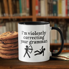 Grappig om je Grammar Spoof stil te corrigeren Koffiemok