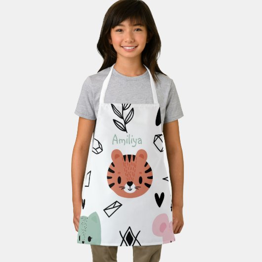 Grappig om je logo kinder schort toe te voegen (Insitu)