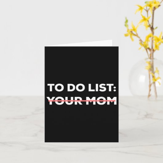 Grappig om je mam Sarcasm Sarcastisch Gezegde op t Kaart (Gele Bloem)