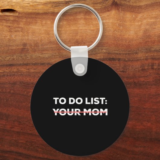 Grappig om je mam Sarcasm Sarcastisch Gezegde op t Sleutelhanger (Voorkant)
