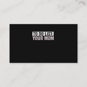 Grappig om je mam Sarcasm Sarcastisch Gezegde op t Visitekaartje