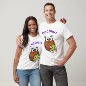 Grappig om kokosnoot te studeren t-shirt (Unisex)