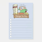 Grappig om lijst met selectievakjes te bevestigen post-it® notes (Voorkant)