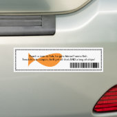 Grappig om Man te leren vissen, hem naar Coupon te Bumpersticker (Op auto)