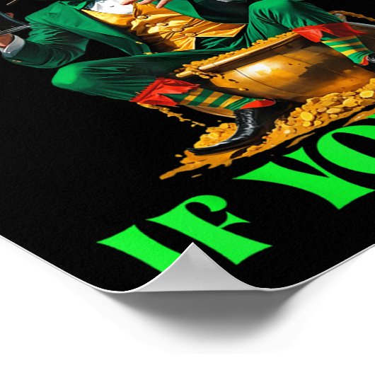 Grappig om me te vangen als je Leprechaun St Patr  Poster (Hoek)