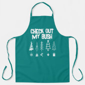 Grappig om mijn Struik kerstversiering te bekijken Schort (Voorkant)