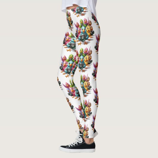Grappig om naar de Birdies Shutterbugs te kijken Leggings (Links)