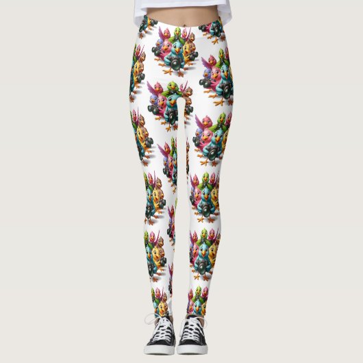 Grappig om naar de Birdies Shutterbugs te kijken Leggings (Voorkant)