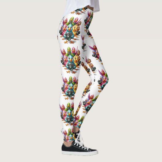 Grappig om naar de Birdies Shutterbugs te kijken Leggings (Rechts)