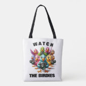 Grappig om naar de Birdies Shutterbugs te kijken Tote Bag (Achterkant)
