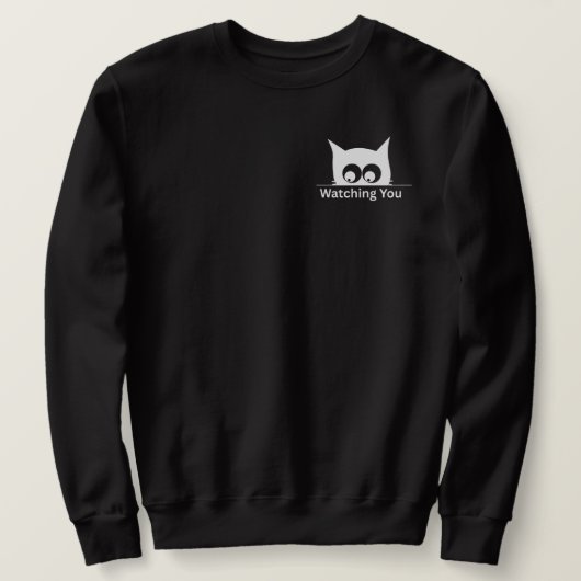 Grappig om naar je kat te kijken Cute Minimal Trui (Design voorkant)