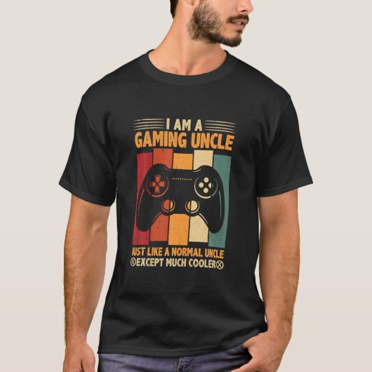 Grappig om oom Gift Video Game Lover te spelen voo T-shirt (Voorkant)