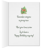 Grappig om oude verjaardag te krijgen, dierkunst (Binnen (Rechts))