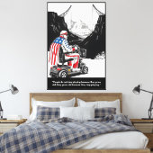 Grappig om ouder te worden Amerikaan Canvas Afdruk (Insitu (Slaapkamer))