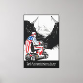 Grappig om ouder te worden Amerikaan Canvas Afdruk (Voorkant)