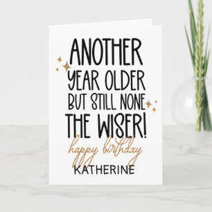 Grappig om ouder te worden voor vrienden kaart