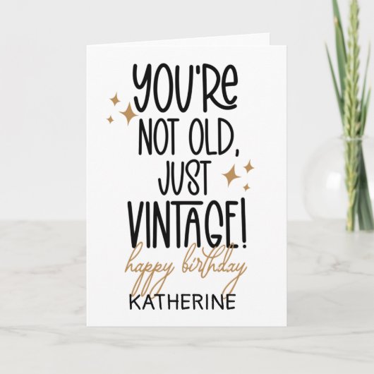 Grappig om ouder te worden voor vrienden kaart (Voorkant)