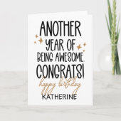 Grappig om ouder te worden voor vrienden kaart (Voorkant)