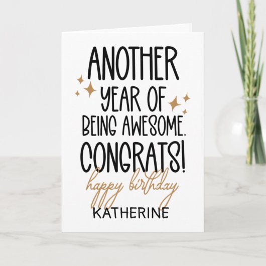 Grappig om ouder te worden voor vrienden kaart (Voorkant)