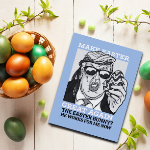 Grappig om Pasen weer geweldig te maken Donald Tru Feestdagenkaart