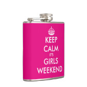 Grappig om rustig te houden zijn meisjes weekend h heupfles (Rechts)