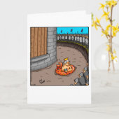 Grappig om samen Humor Wenskaart te krijgen Kaart (Gele Bloem)