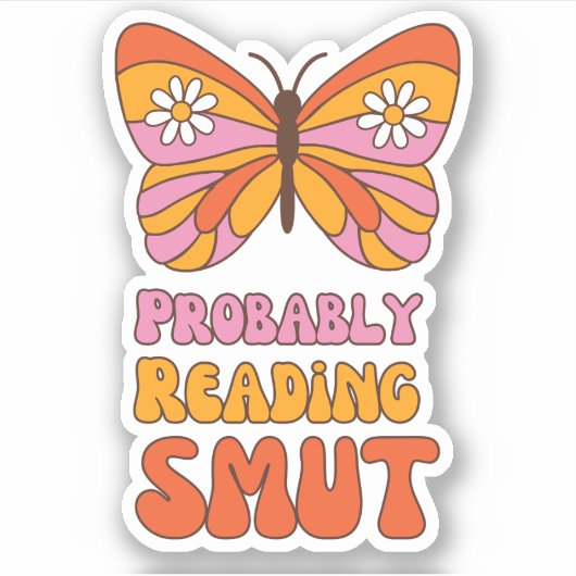 Grappig om Smut te lezen Sticker (Voorkant)