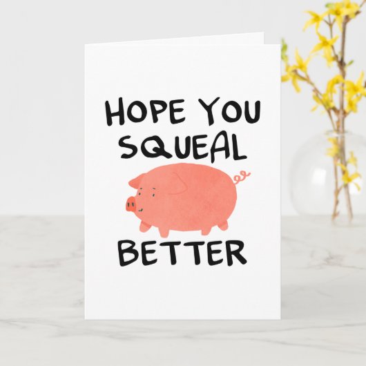 Grappig om snel te komen kaart (Gele Bloem)